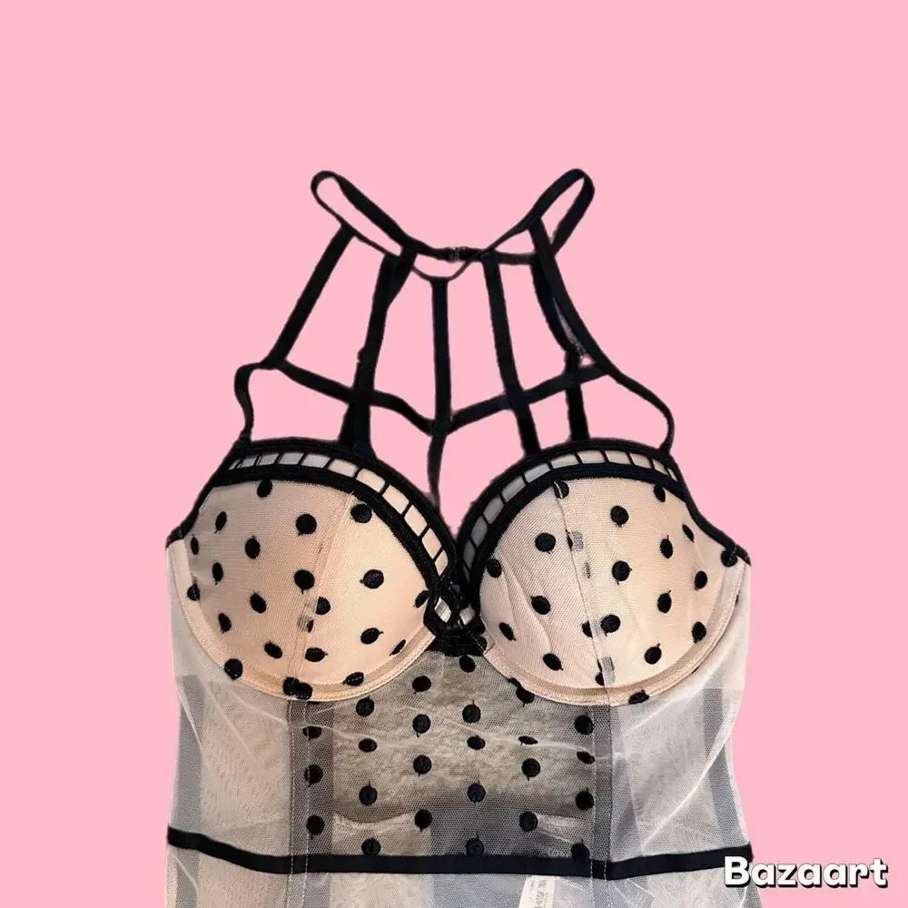 Victoria secret polka dot strappy